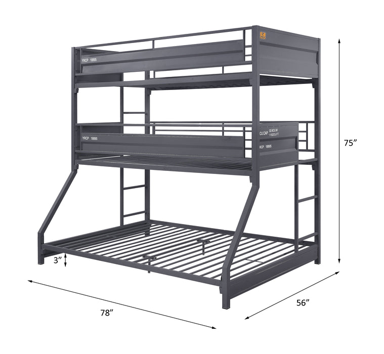 Cargo Triple Bunk Bed (T/T/F) - Image 3