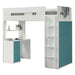 Nerice Twin Loft Bed w/Desk & Wardrobe