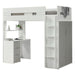 Twin Loft Bed w/Desk & Wardrobe