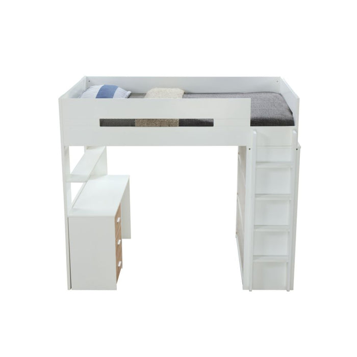 Nerice Twin Loft Bed w/Desk & Wardrobe - Image 5