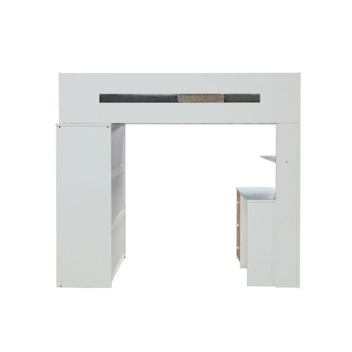 Twin Loft Bed w/Desk & Wardrobe - Image 7