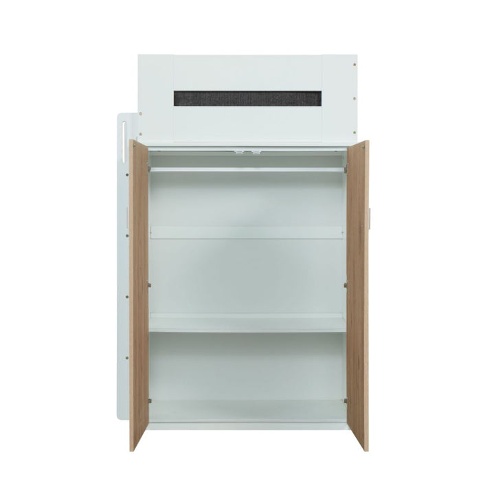 Twin Loft Bed w/Desk & Wardrobe - Image 8