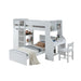 Twin Loft Bed w/Desk & Wardrobe - Image 4