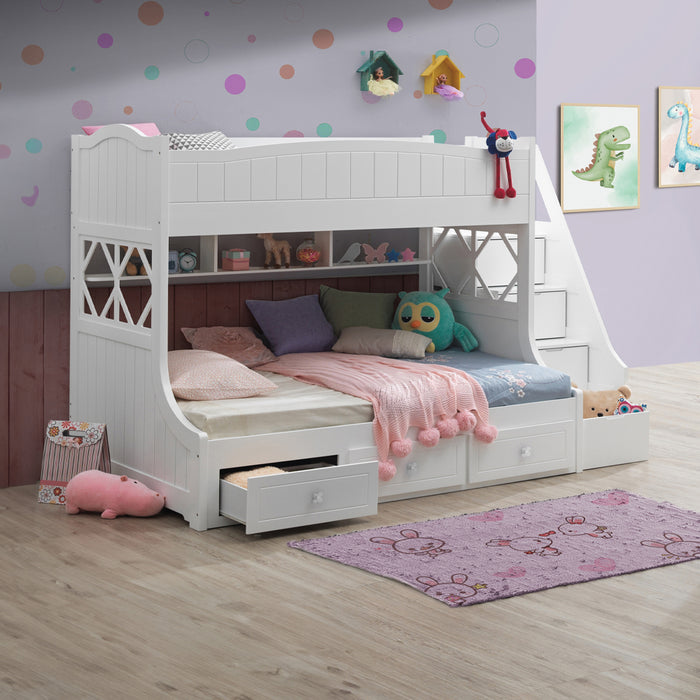 Bunk Bed (T/F) w/Storage