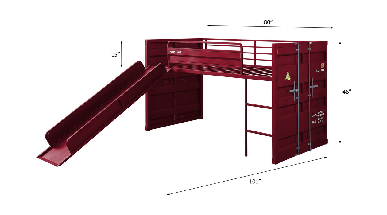 Cargo Twin Loft Bed w/Slide - Image 6