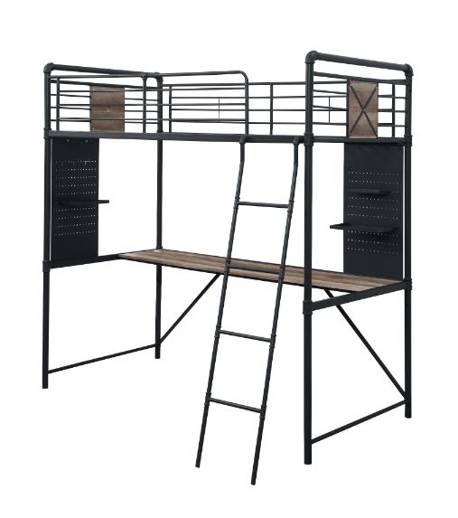 Cordelia Twin Loft Bed w/Desk