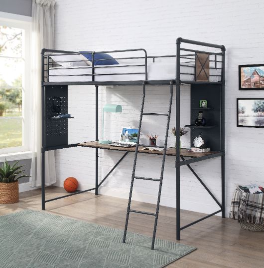 Cordelia Twin Loft Bed w/Desk - Image 4