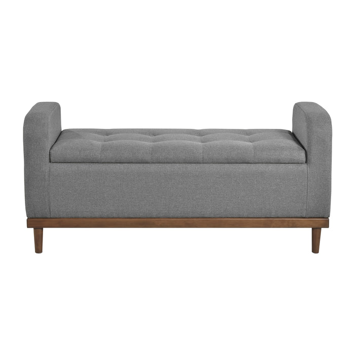 Brigitte Lift Top Storage Bench in Gray - 4590GY - FAMSA Furniture (TX)