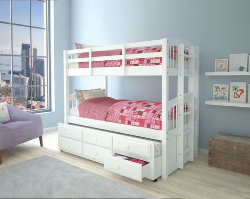 Micah Bunk Bed (T/T) w/Trundle & Storage