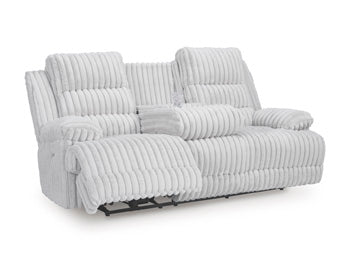 Rhines Falls Power Reclining Sofa with Drop Down Table - FAMSA Furniture (TX)