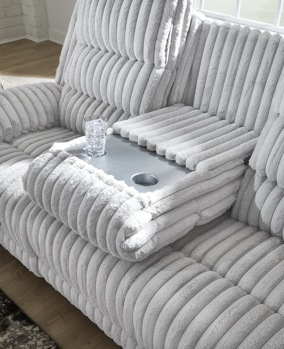 Rhines Falls Power Reclining Sofa with Drop Down Table - FAMSA Furniture (TX)