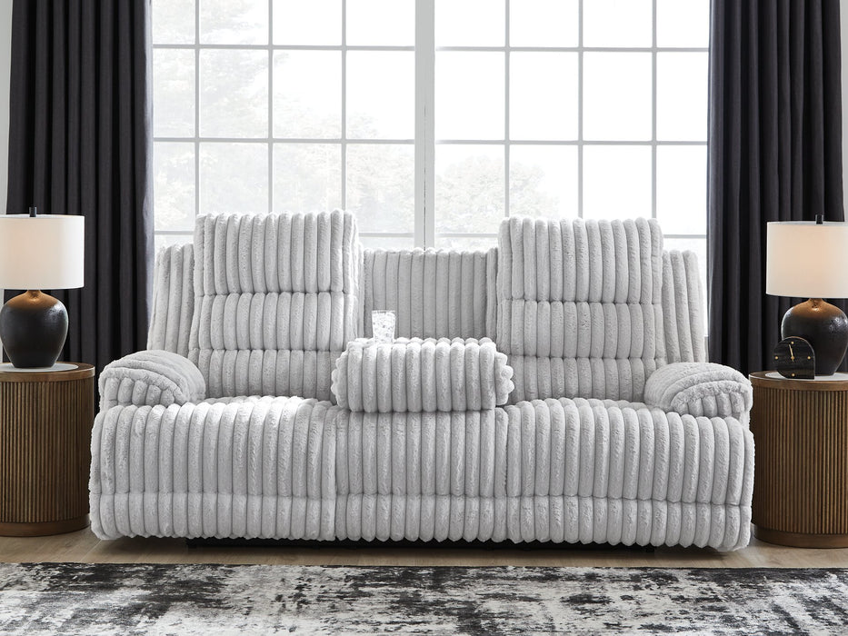 Rhines Falls Power Reclining Sofa with Drop Down Table - FAMSA Furniture (TX)