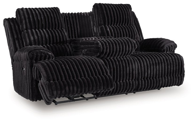 Rhine Falls Power Reclining Sofa with Drop Down Table - FAMSA Furniture (TX)