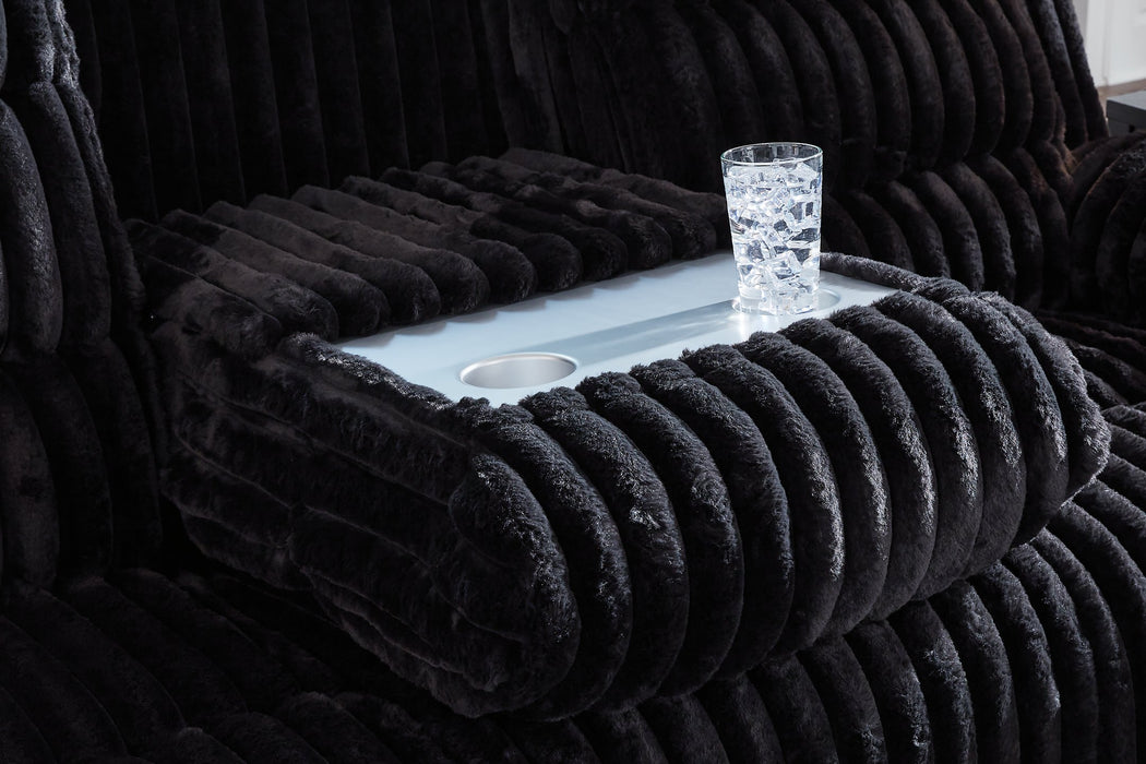 Rhine Falls Power Reclining Sofa with Drop Down Table - FAMSA Furniture (TX)