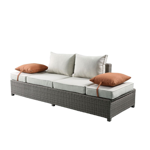 Salena Patio Sofa w/2 Pillows & Ottoman - Image 2