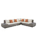 Salena Patio Sectional Sofa w/4 Pillows & Coffee Table - Image 2