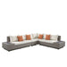 Patio Sectional Sofa w/4 Pillows & Coffee Table - Image 2