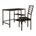 Madigan Writing Desk and Chair in Black/Brown - 4514-15 - FAMSA Furniture (TX)