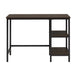 Madigan Writing Desk and Chair in Black/Brown - 4514-15 - FAMSA Furniture (TX)