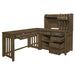 Blanche 4pc Corner Desk (Desk+Corner+Credenza+Hutch) in Brown - 4522*4 - FAMSA Furniture (TX)