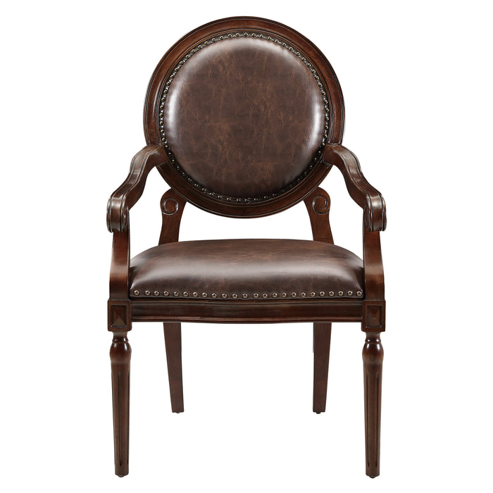 Aldermont Desk Chair in Brown - 4524DBR - FAMSA Furniture (TX)