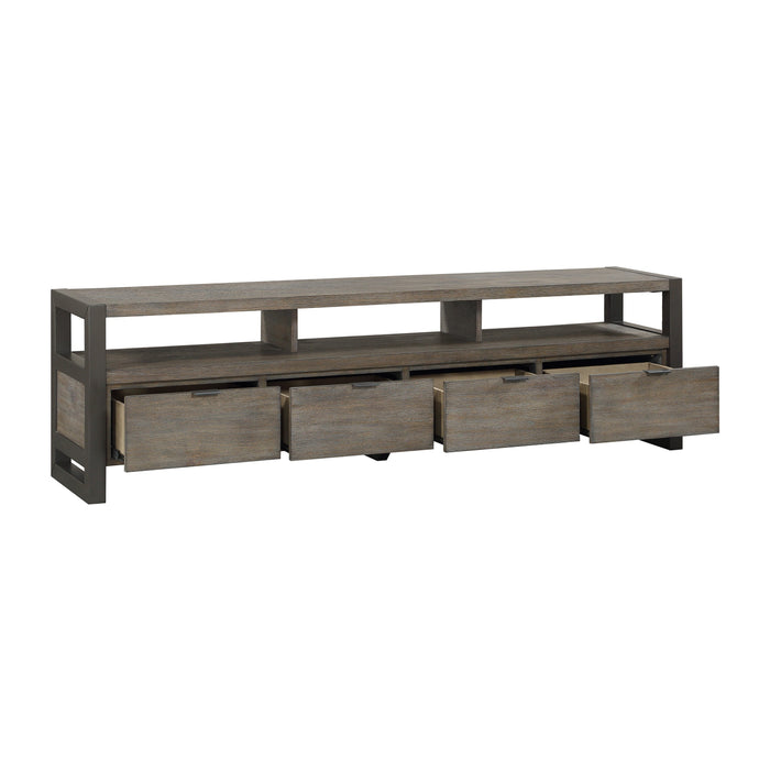 Prudhoe TV STAND in Metal/Gray - 4550-76T - FAMSA Furniture (TX)