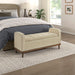 Brigitte Lift Top Storage Bench in Brown - 4590BR - FAMSA Furniture (TX)