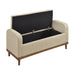 Brigitte Lift Top Storage Bench in Brown - 4590BR - FAMSA Furniture (TX)