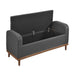 Brigitte Lift Top Storage Bench in Gray - 4590DG - FAMSA Furniture (TX)