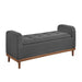 Brigitte Lift Top Storage Bench in Gray - 4590DG - FAMSA Furniture (TX)