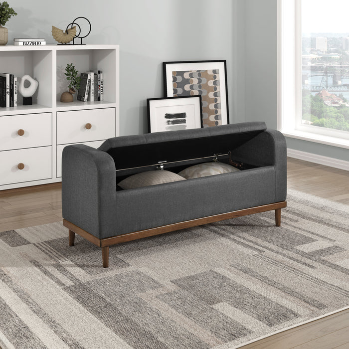 Brigitte Lift Top Storage Bench in Gray - 4590DG - FAMSA Furniture (TX)