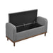 Brigitte Lift Top Storage Bench in Gray - 4590GY - FAMSA Furniture (TX)