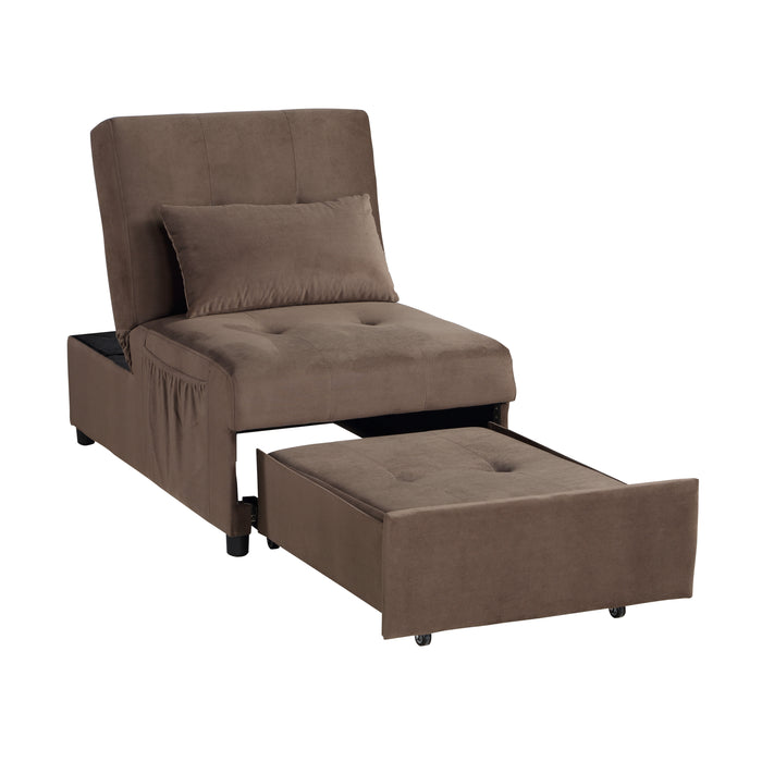 Garrell Lift Top Storage Bench with Pull-out Bed in Blue - 4615-F1 - FAMSA Furniture (TX)