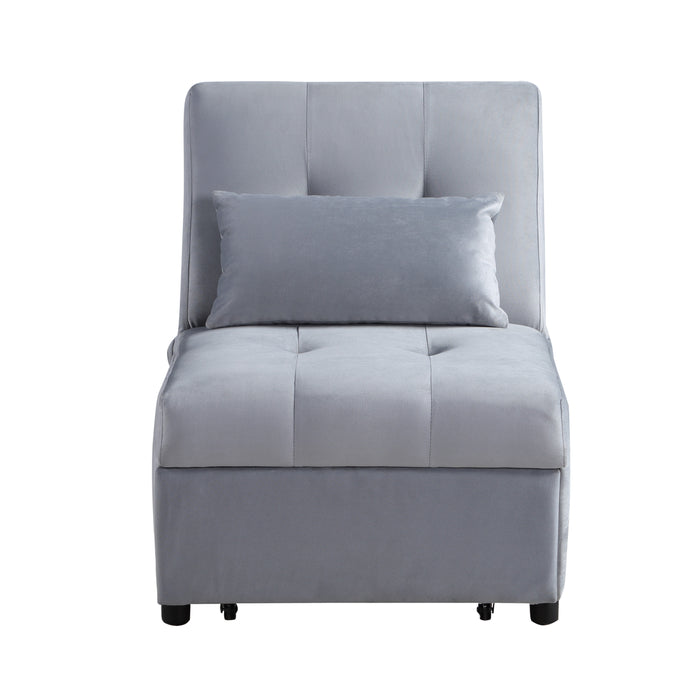 Garrell Lift Top Storage Bench with Pull-out Bed in Blue - 4615-F1 - FAMSA Furniture (TX)