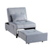 Garrell Lift Top Storage Bench with Pull-out Bed in Blue - 4615-F1 - FAMSA Furniture (TX)