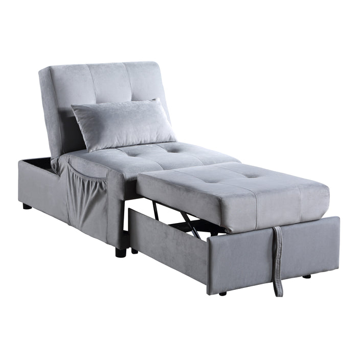 Garrell Lift Top Storage Bench with Pull-out Bed in Blue - 4615-F1 - FAMSA Furniture (TX)