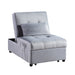 Garrell Lift Top Storage Bench with Pull-out Bed in Blue - 4615-F1 - FAMSA Furniture (TX)