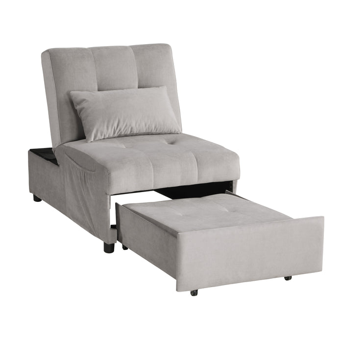 Garrell Lift Top Storage Bench with Pull-out Bed in Blue - 4615-F1 - FAMSA Furniture (TX)