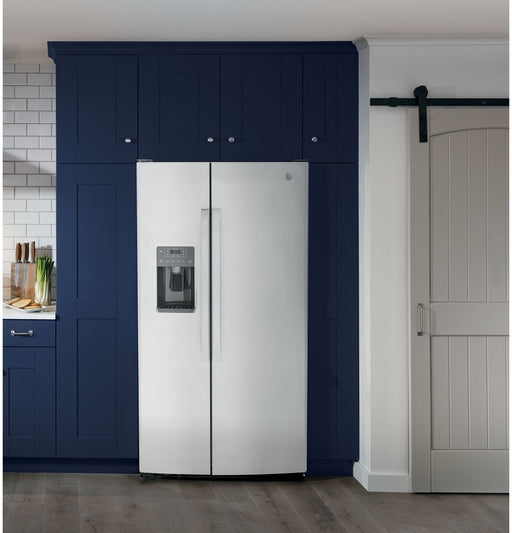 GE 25.3 Cu. Ft. Side-By-Side Refrigerator - FAMSA Furniture (TX)
