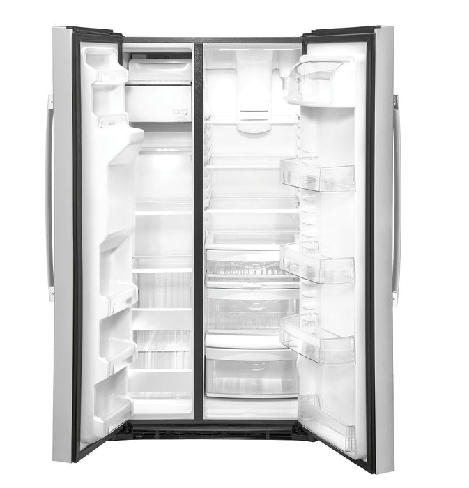 GE 25.1 Cu. Ft. Fingerprint Resistant Side-By-Side Refrigerator - FAMSA Furniture (TX)