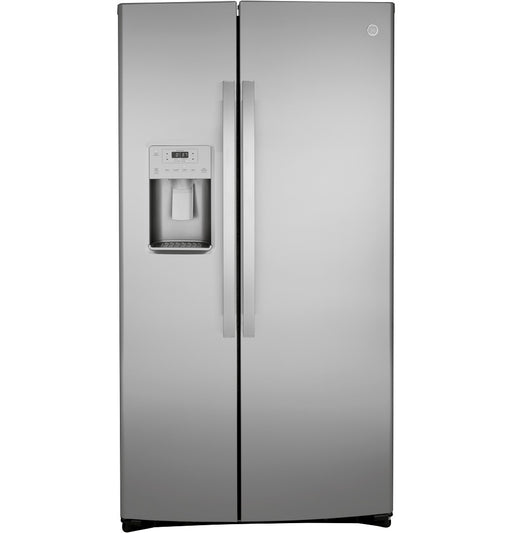 GE 25.1 Cu. Ft. Fingerprint Resistant Side-By-Side Refrigerator - FAMSA Furniture (TX)