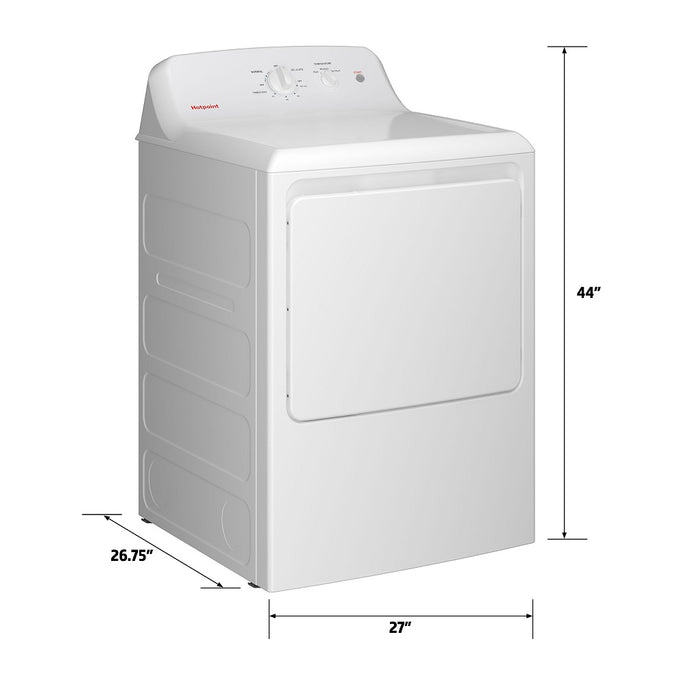 Hotpoint® 6.2 cu. ft. Capacity  Electric Dryer with Up To 120 ft. Venting and Shallow Depth? - FAMSA Furniture (TX)