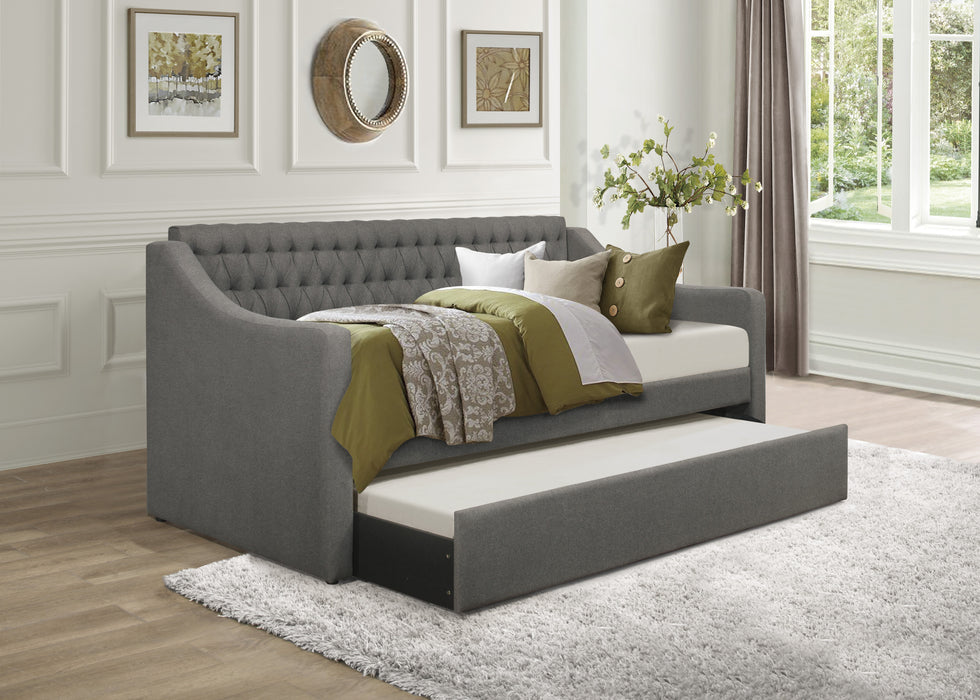 Labelle Daybed with Trundle in Gray - 4866DG* - FAMSA Furniture (TX)