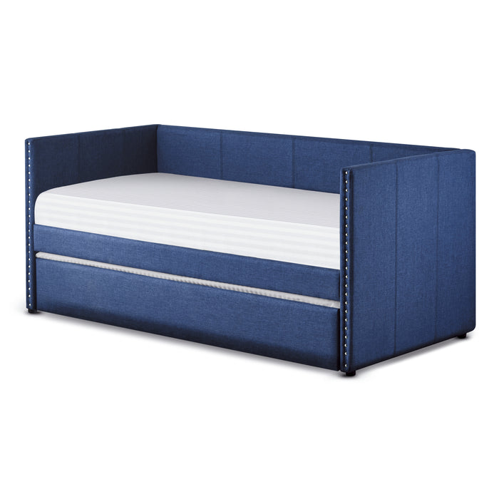 Therese Daybed with Trundle in Blue - 4969BU* - FAMSA Furniture (TX)
