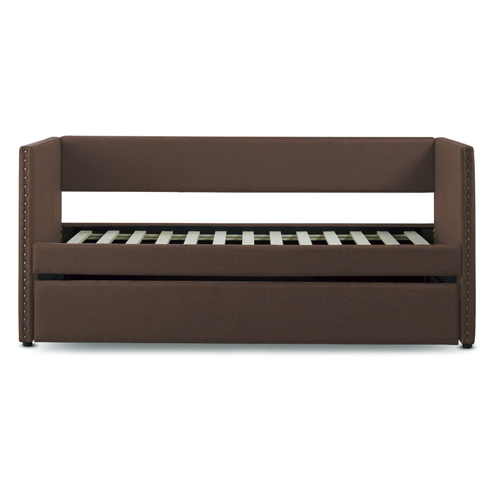 Therese Daybed with Trundle in Brown - 4969CH* - FAMSA Furniture (TX)