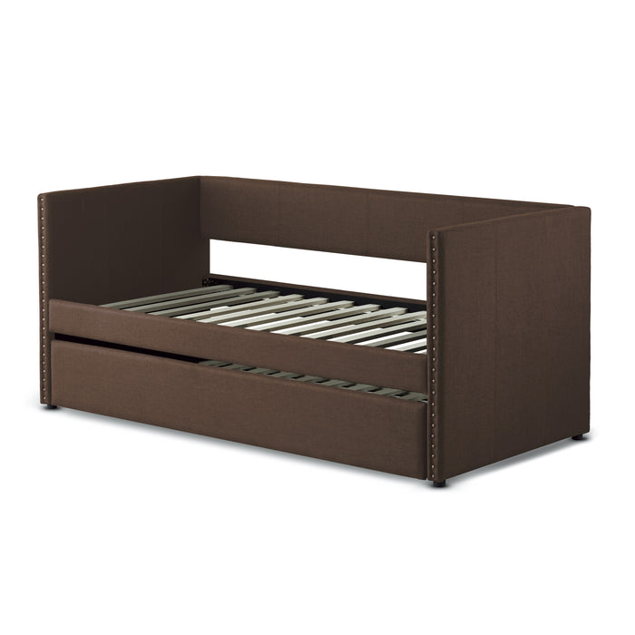 Therese Daybed with Trundle in Brown - 4969CH* - FAMSA Furniture (TX)