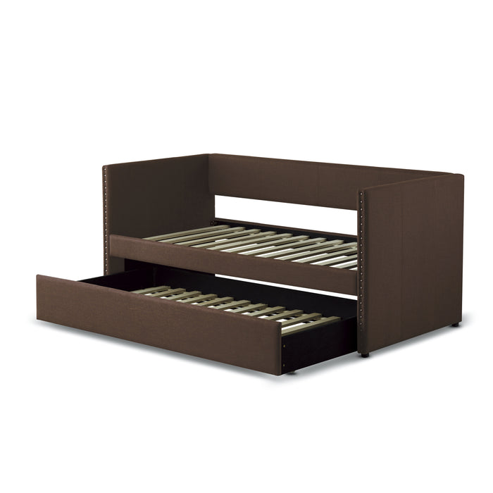 Therese Daybed with Trundle in Brown - 4969CH* - FAMSA Furniture (TX)