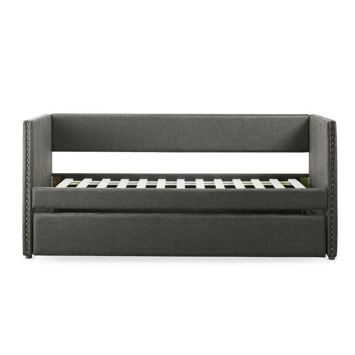 Therese Daybed with Trundle in Gray - 4969GY* - FAMSA Furniture (TX)