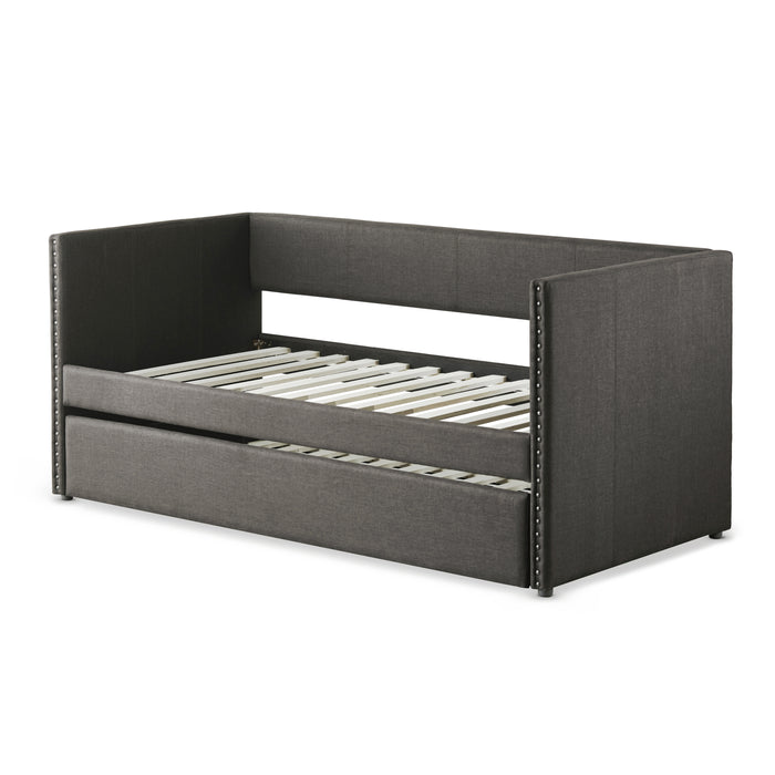 Therese Daybed with Trundle in Gray - 4969GY* - FAMSA Furniture (TX)