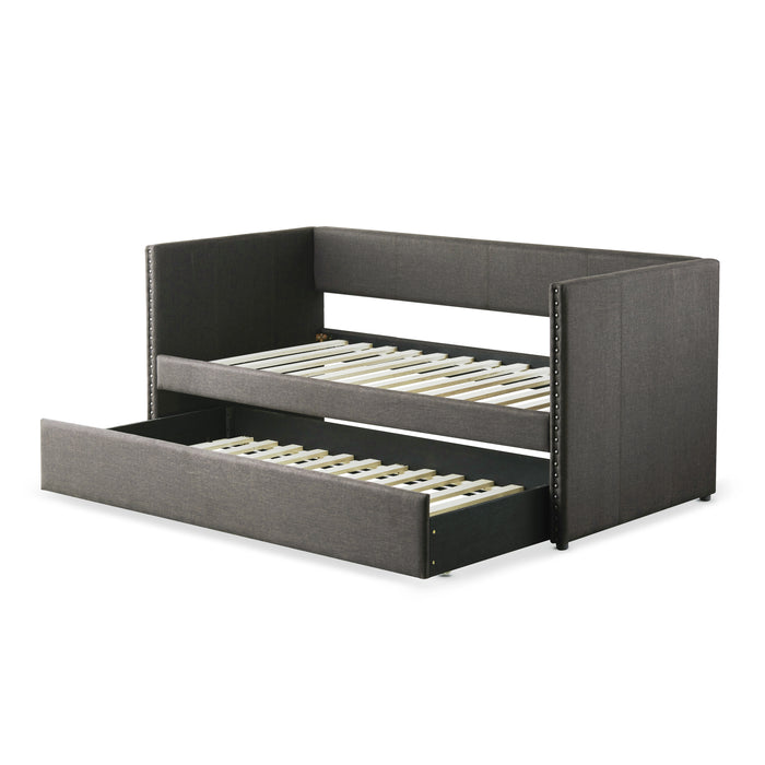 Therese Daybed with Trundle in Gray - 4969GY* - FAMSA Furniture (TX)